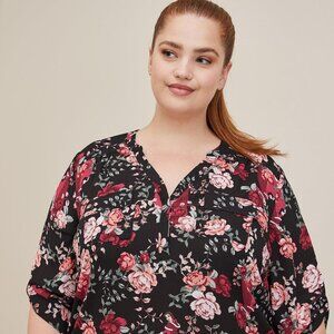 Disney Beauty And The Beast Harper Lightweight Georgette Pullover Blouse Size 6X